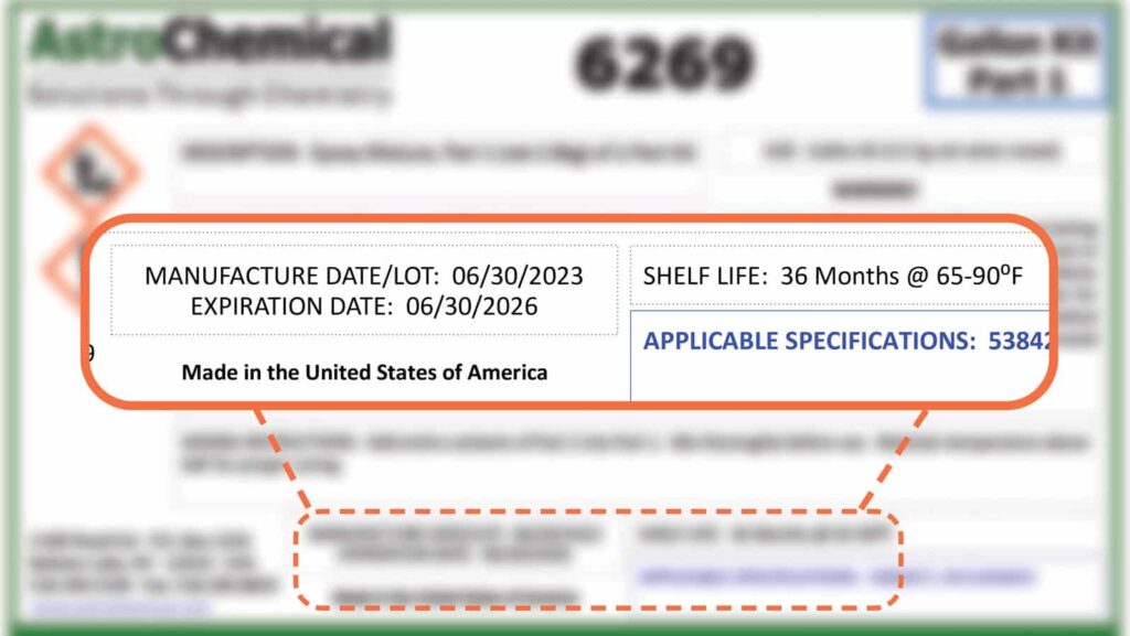 shelf life for coatings, adhesives, and saturants